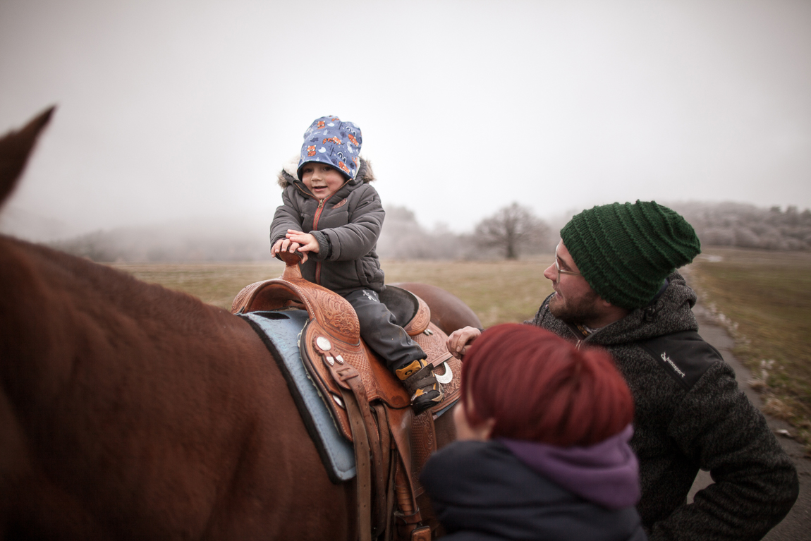 Dítě na koni - Rodinné focení