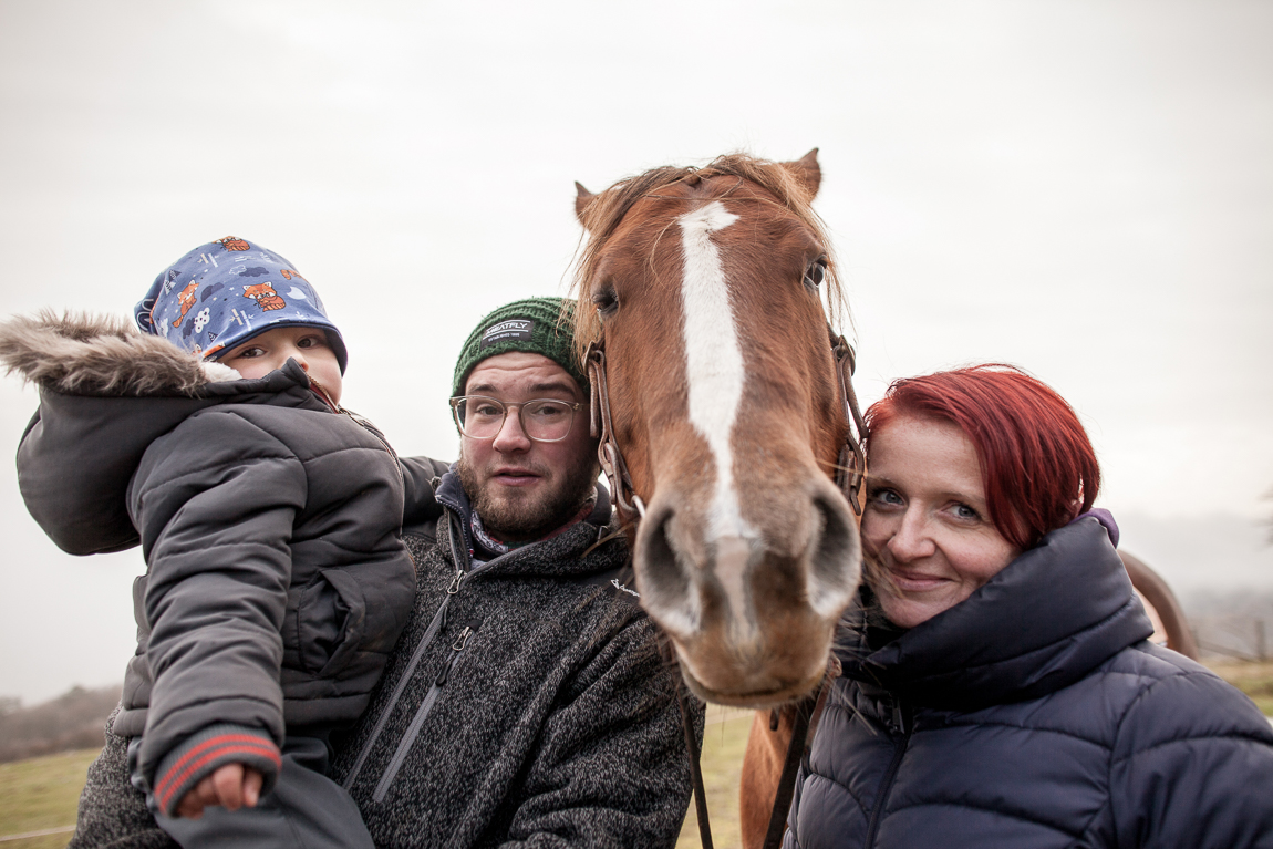 Selfie s koněm - Rodinné focení