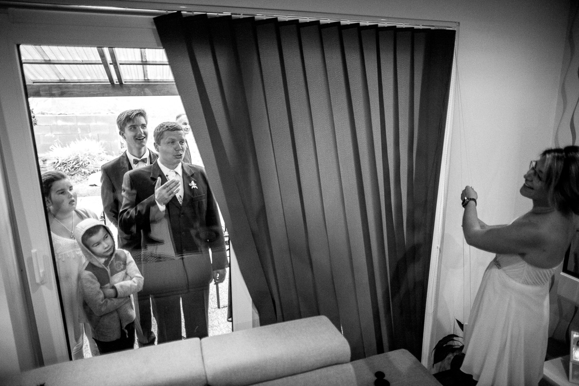 První pohled na nevěstu - Svatební fotografie